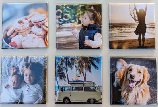 Colección de 6 imanes personalizados